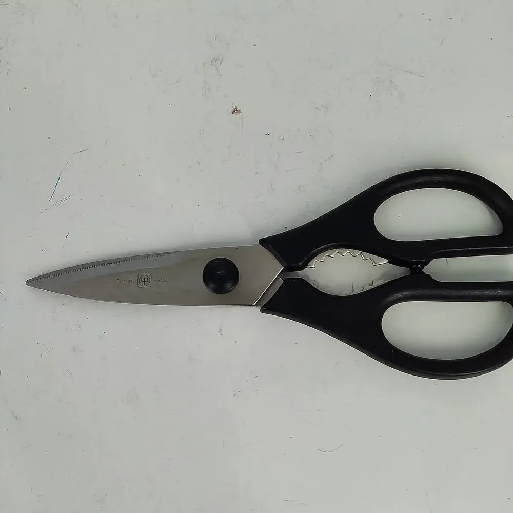 Wusthof Kitchen Shears Scissors 5558 Germany Take Apart Nut Cracker Black